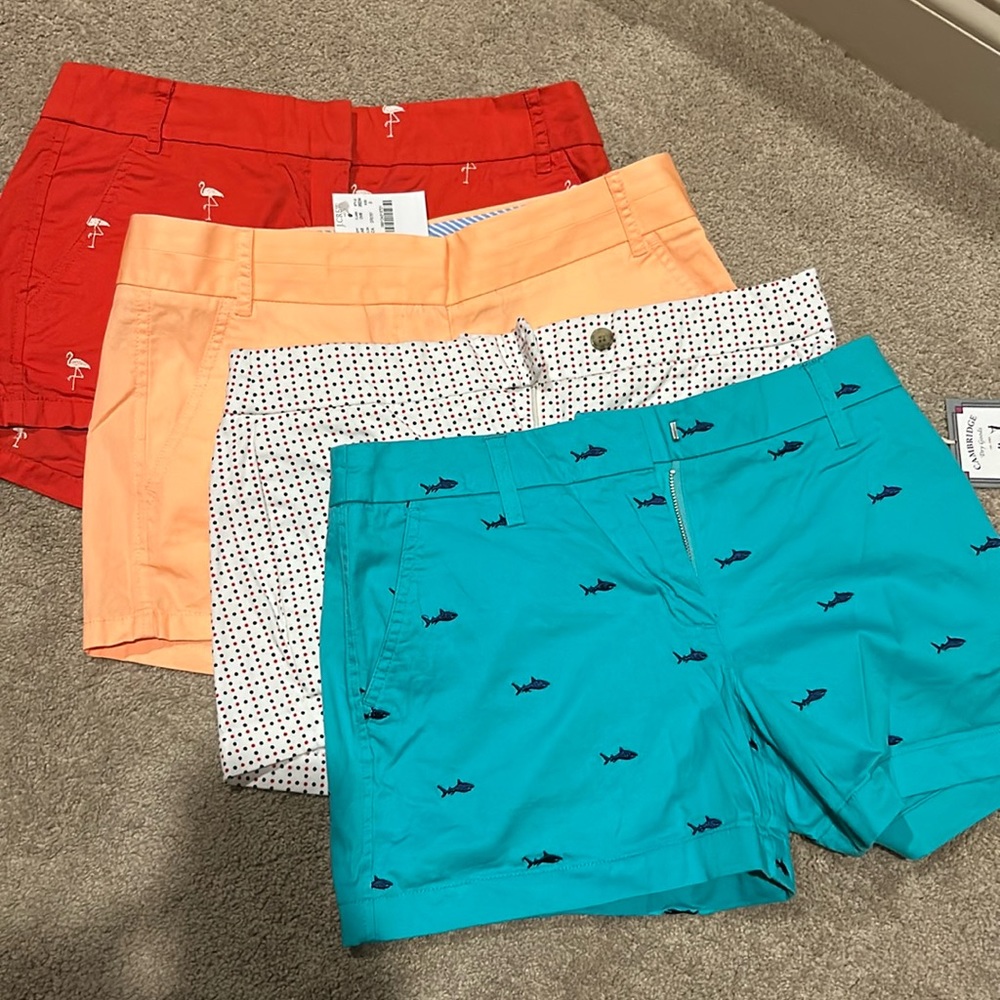 Lot of 4 pair of shorts. Size 2 with 3” inseam.